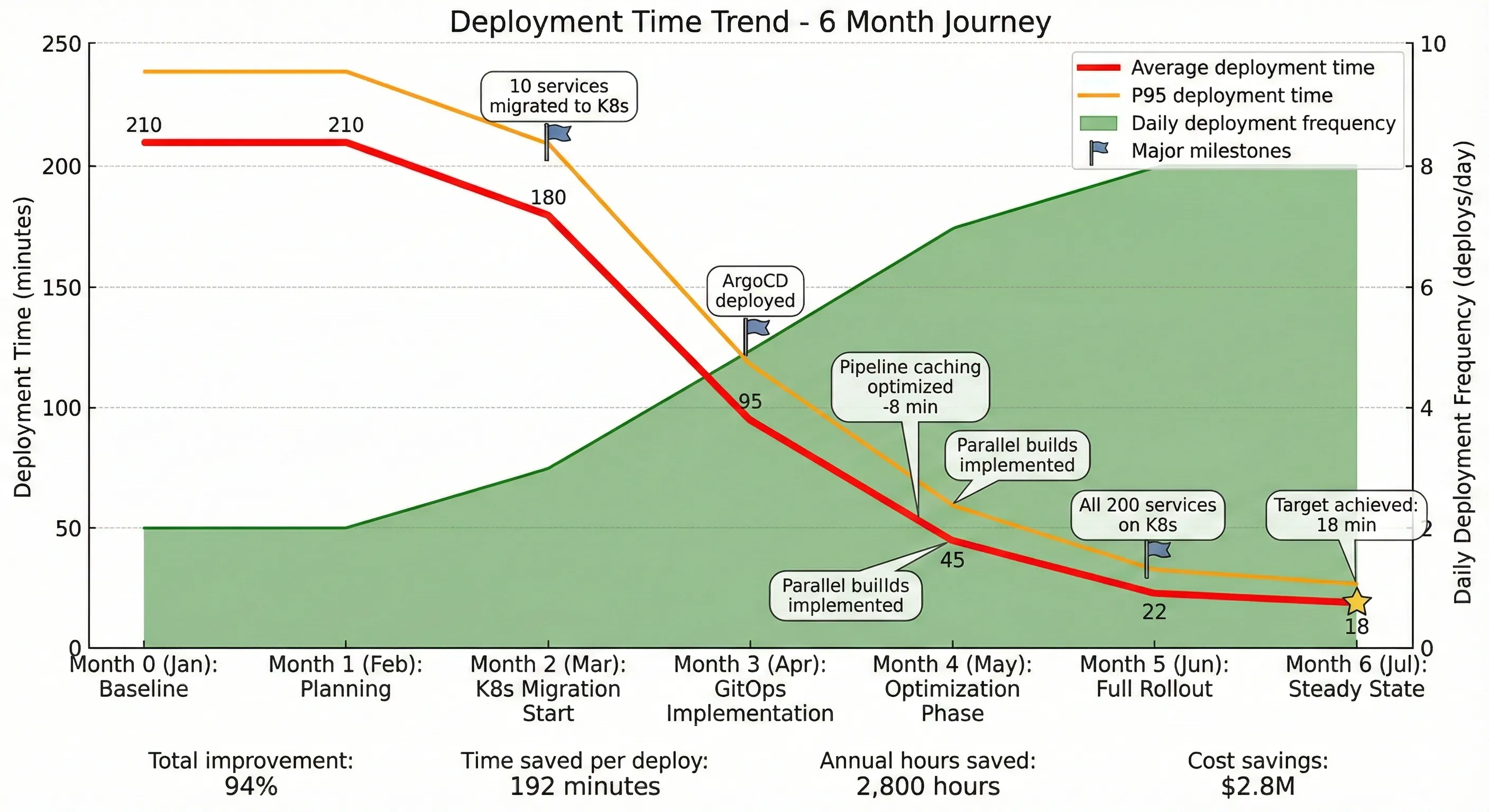 Deployment Time Reduction Over 6 Months